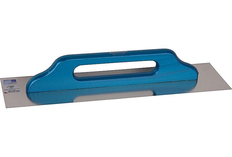 Schweizer Glättekelle HAROMAC 500x130mm Stahl, gehärtet blaues Heft Schweizer Glättekelle HAROMAC 500x130mm Stahl, gehärtet blaues Heft