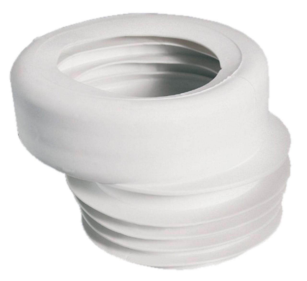 WC-Anschluss exzentrisch Ø 100 x 100 mm Farbe: Weiß WC-Anschluss exzentrisch Ø 100 x 100 mm Farbe: Weiß