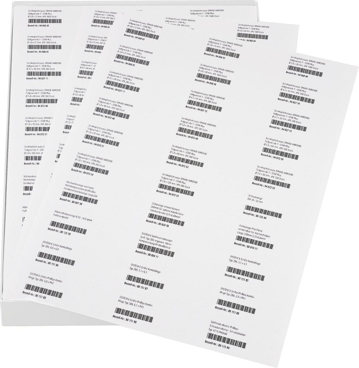 Etiketten Streit selbstklebend 70,0x29,6 mm 3000 Etiketten pro VPE weiß Etiketten Streit selbstklebend 70,0x29,6 mm 3000 Etiketten pro VPE weiß