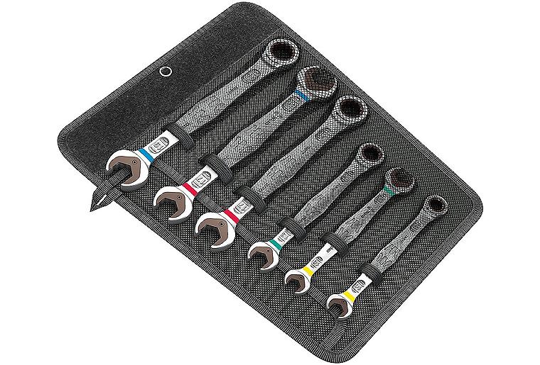 Maul-Ringratschenschlüssel-Satz Wera, 6-teilig, SW 10x159 - SW17x19x235, metrisch, Joker