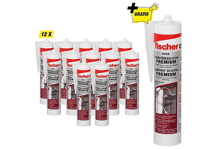 Fischer-Aktions-Set best. aus 12 x 93 008 96+ Gratis 1x 93 008 96 Sanitärsilikon Fischer-Aktions-Set best. aus 12 x 93 008 96+ Gratis 1x 93 008 96 Sanitärsilikon