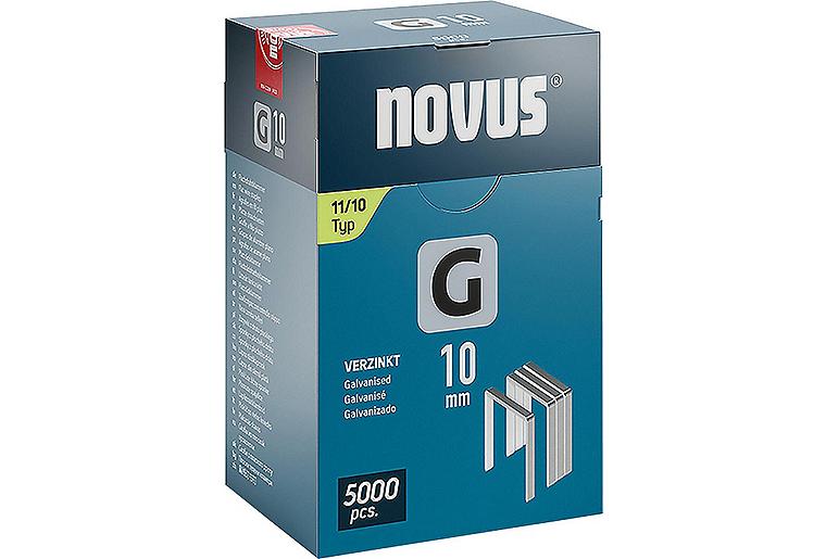 Flachdrahtklammer Novus Typ G 11/10 verzinkt VPE: 5000 Stück Flachdrahtklammer Novus Typ G 11/10 verzinkt VPE: 5000 Stück