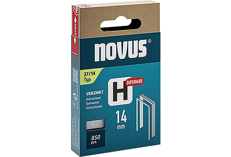 Feindrahtklammer Novus Typ H 37/14 verzinkt, superhart VPE: 850 Stück Feindrahtklammer Novus Typ H 37/14 verzinkt, superhart VPE: 850 Stück