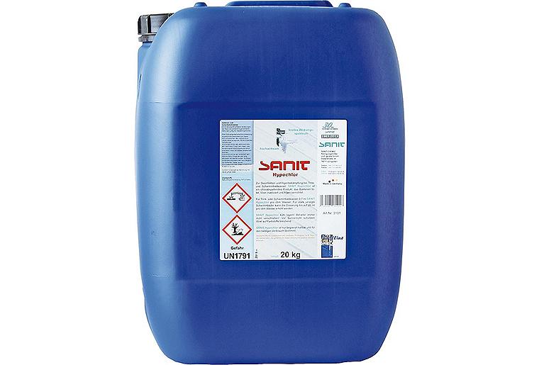 Desinfektions- und Algenbekämpfungsmittel SANIT Hypochlor 20kg Kanister