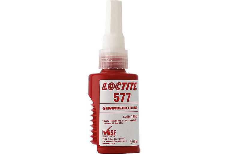 Gewindedichtung mittelfest (DVWG) LOCTITE 577, 50ml Dosierflasche Gewindedichtung mittelfest (DVWG) LOCTITE 577, 50ml Dosierflasche