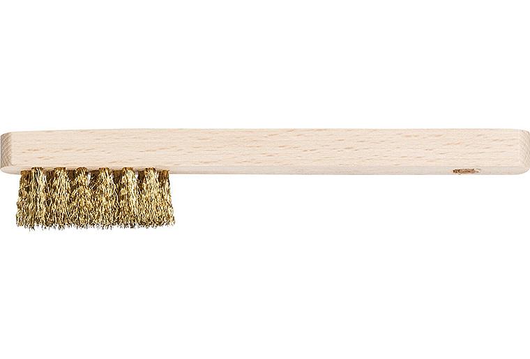 Minibürste Pferd HBZ, Messingdraht Ø 0,15 mm, 3-reihig Minibürste Pferd HBZ, Messingdraht Ø 0,15 mm, 3-reihig