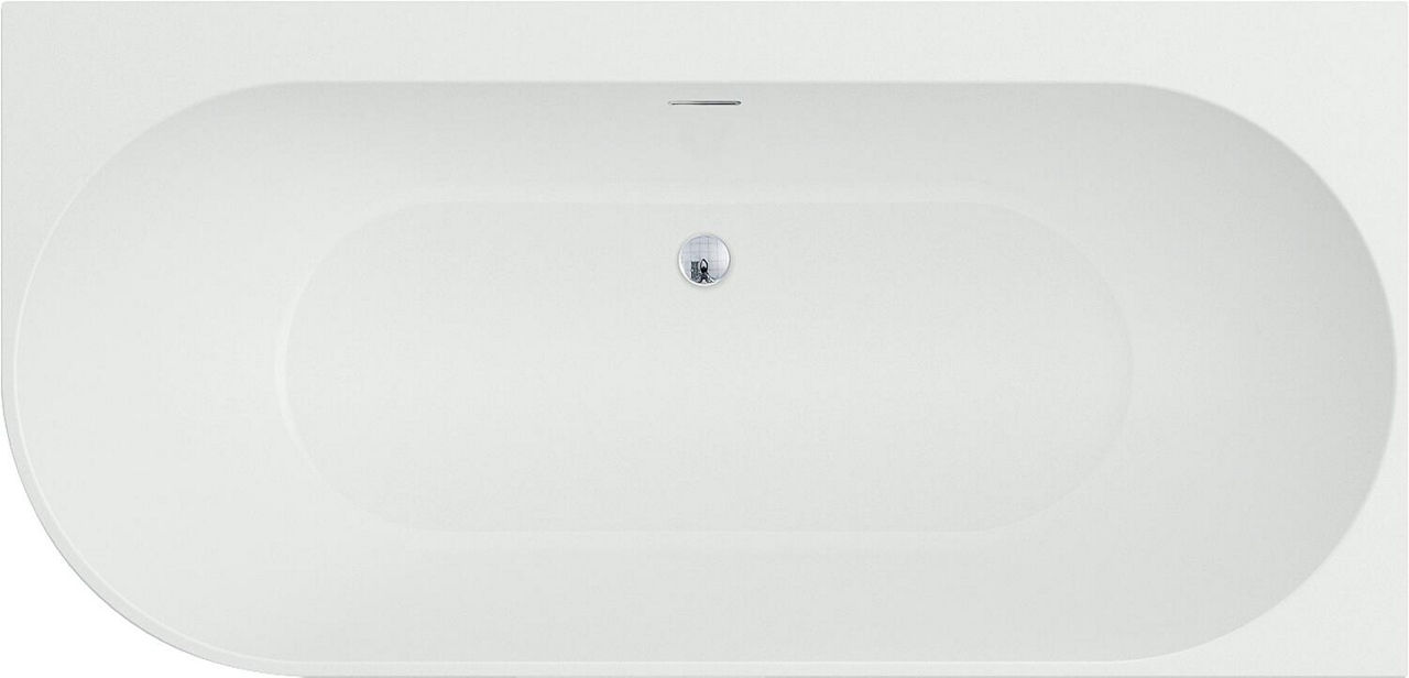 Eck-Badewanne Arnon BxHxT:1660x580x800mm Rundung links mit Klicker-Ablaufganitur und Schlitzüberlauf chrom, Acryl weiß Eck-Badewanne Arnon BxHxT:1660x580x800mm Rundung links mit Klicker-Ablaufganitur und Schlitzüberlauf chrom, Acryl weiß