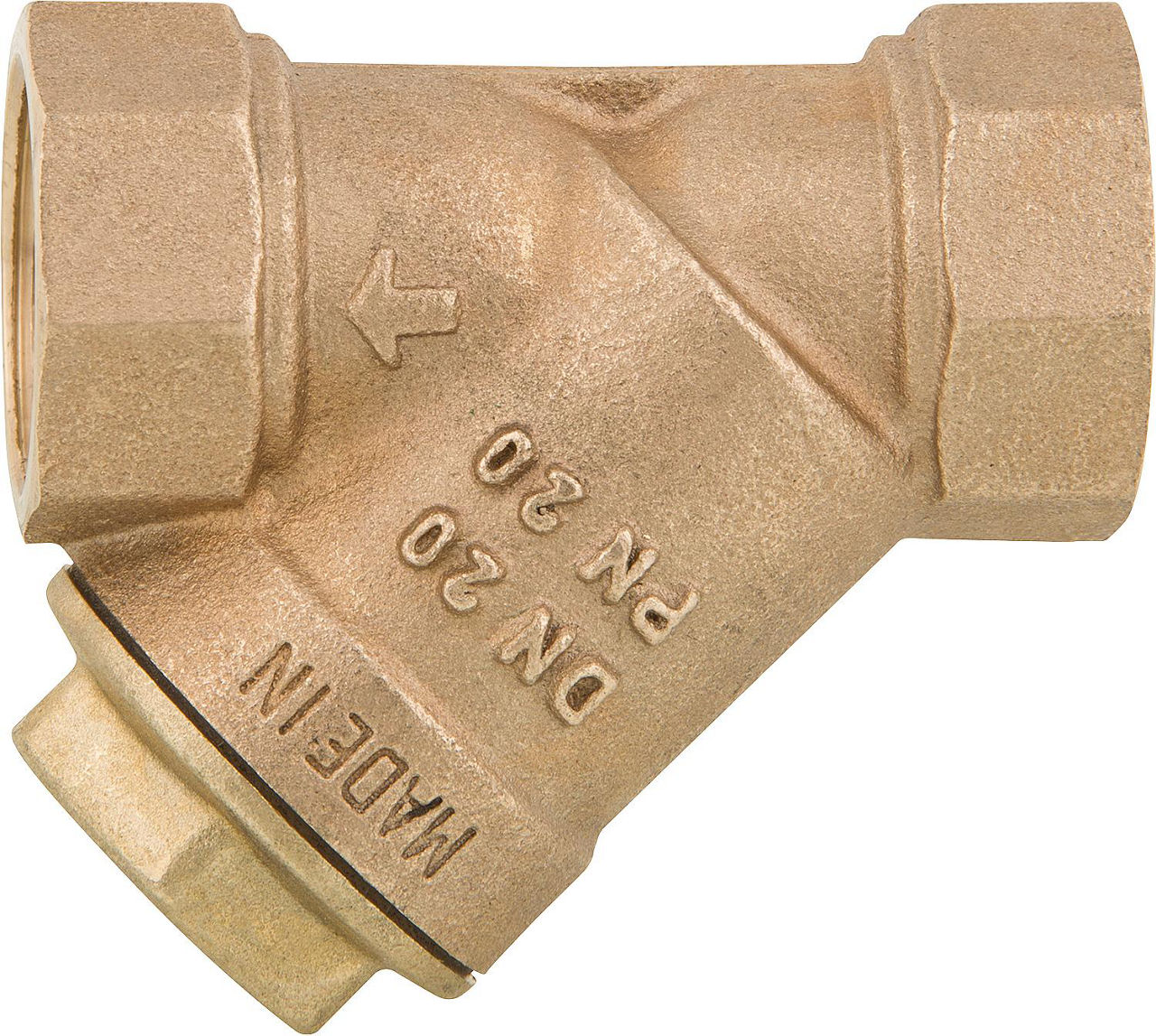Schmutzfänger, Rotguss mit Edelstahlsieb R 11/4" (W2) Schmutzfänger, Rotguss mit Edelstahlsieb R 11/4" (W2)
