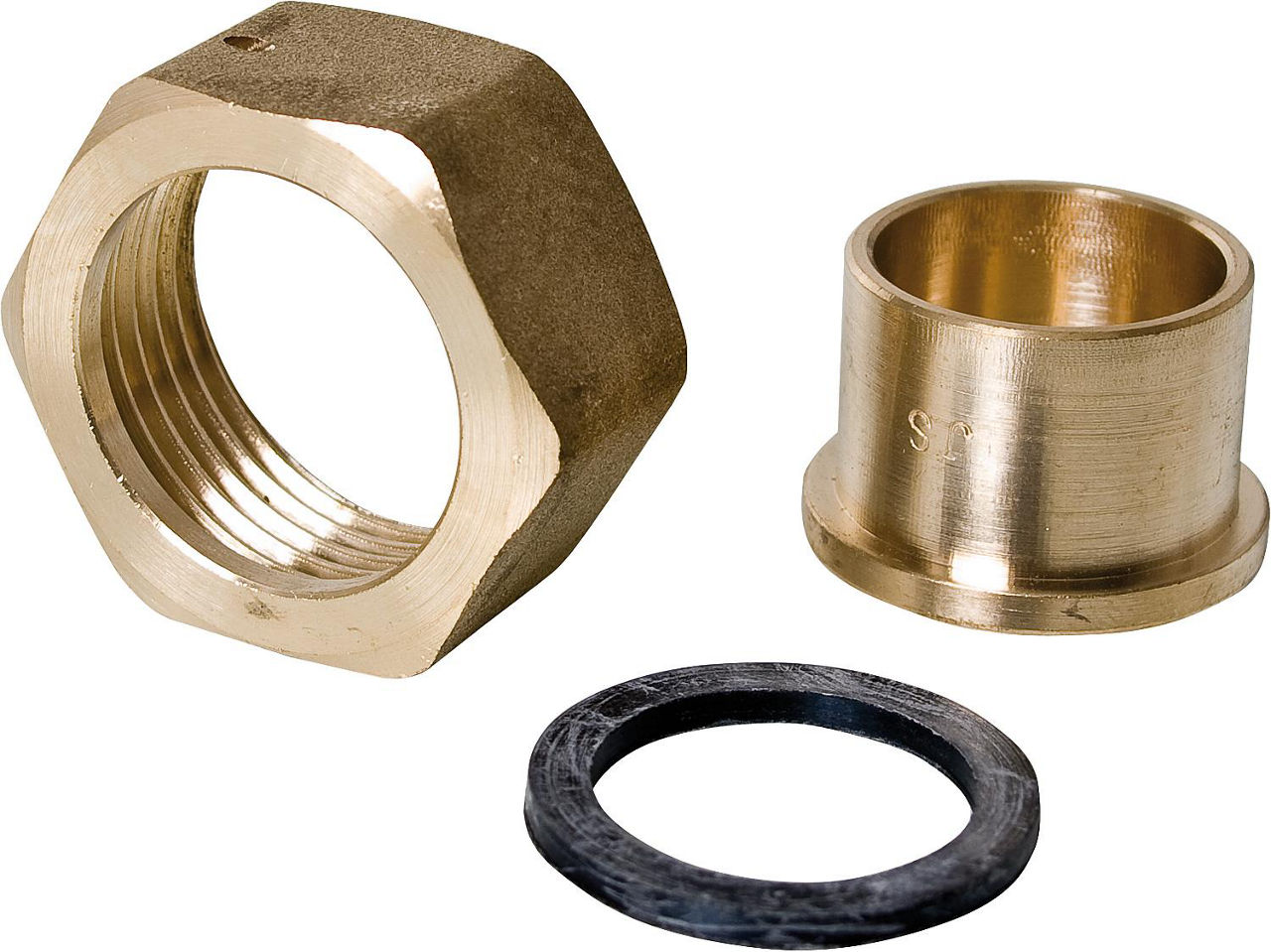 Lötverschraubung mit Dichtung 3/4"x 18mm Aufputzzähler 1/2" Ms. blank 1 Stück !! Lötverschraubung mit Dichtung 3/4"x 18mm Aufputzzähler 1/2" Ms. blank 1 Stück !!