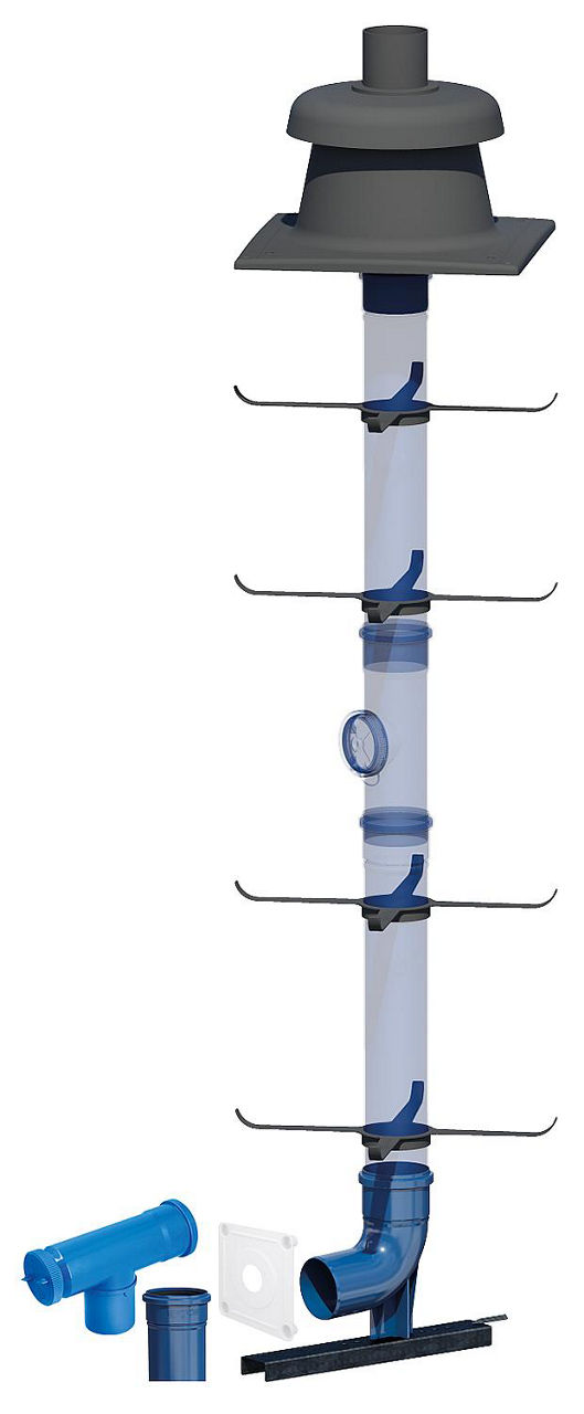 CondensBlue Basisset 3 Schacht inkl. Verbindungsleitung, starr einwandig DN 110 CondensBlue Basisset 3 Schacht inkl. Verbindungsleitung, starr einwandig DN 110