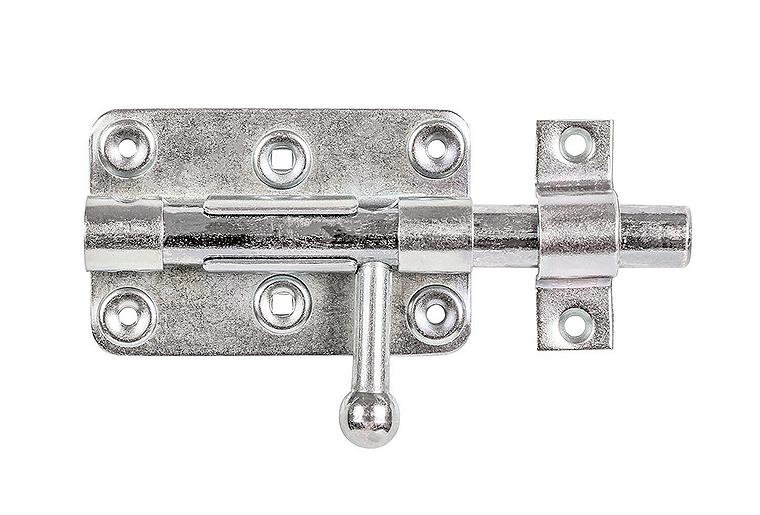 Bolzen-Schlossriegel,mit be- festigter Schlaufe,140x60mm, galvanisch verzinkt, dickschichtpassiviert Bolzen-Schlossriegel,mit be- festigter Schlaufe,140x60mm, galvanisch verzinkt, dickschichtpassiviert