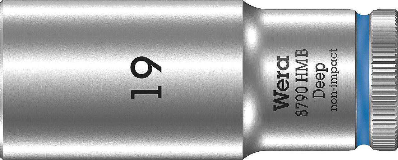 Außensechskant-Steckschlüsseleinsatz Wera 8790 HMB Deep mit 3/8"-Antrieb, metrisch, lang, SW 19,0 x 64 mm Außensechskant-Steckschlüsseleinsatz Wera 8790 HMB Deep mit 3/8"-Antrieb, metrisch, lang, SW 19,0 x 64 mm