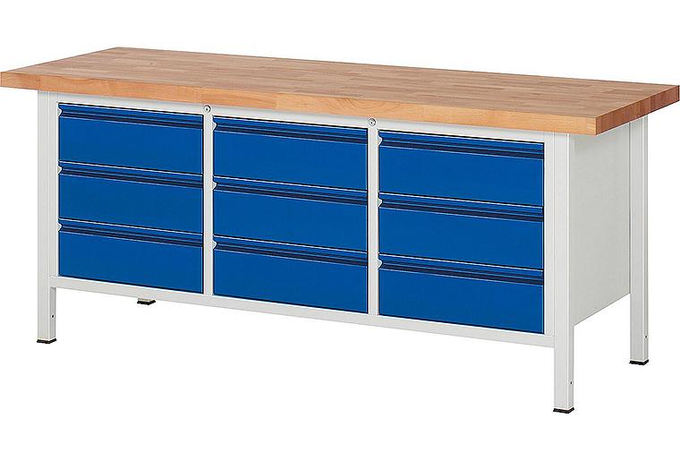 Werkbank RAU 8574 Serie Basic-8 2000 x 840 x 700 mm Werkbank RAU 8574 Serie Basic-8 2000 x 840 x 700 mm