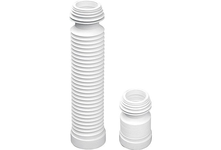 WC-Anschlussstück Universal Ø 100/110mm flexibel Länge min.220mm max.570mm WC-Anschlussstück Universal Ø 100/110mm flexibel Länge min.220mm max.570mm