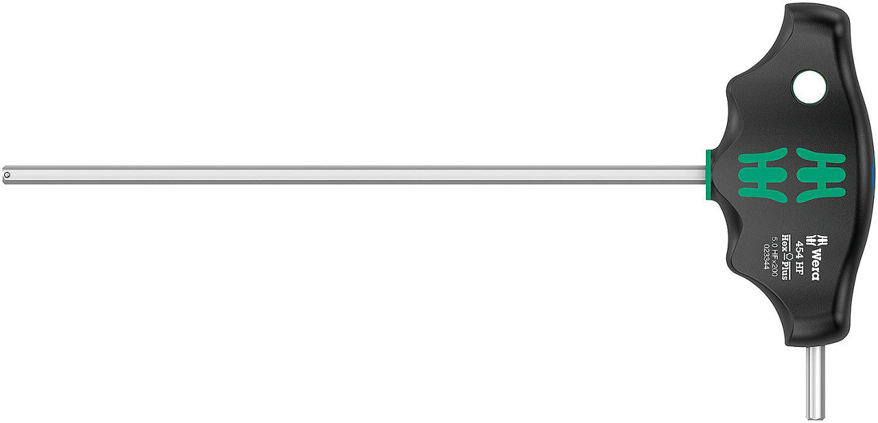 Innensechskant-Schraubendreher WERA 454 HF Serie 400 Quergriff, Hex-Plus, mit Haltefunktion, SW 5,0 x 200 mm Innensechskant-Schraubendreher WERA 454 HF Serie 400 Quergriff, Hex-Plus, mit Haltefunktion, SW 5,0 x 200 mm