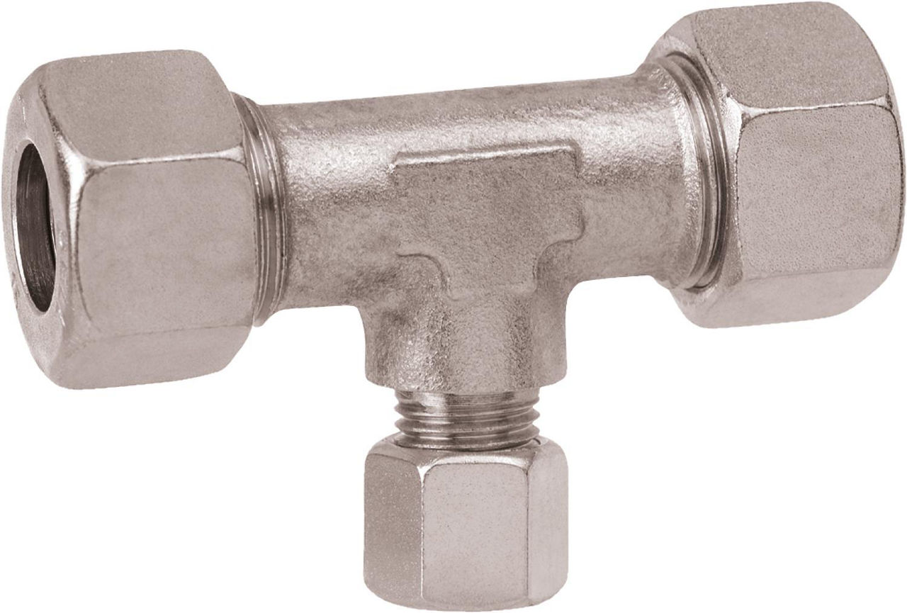Schneidring - Verschraubung TRV 10 mm x 8 mm x 10 mm