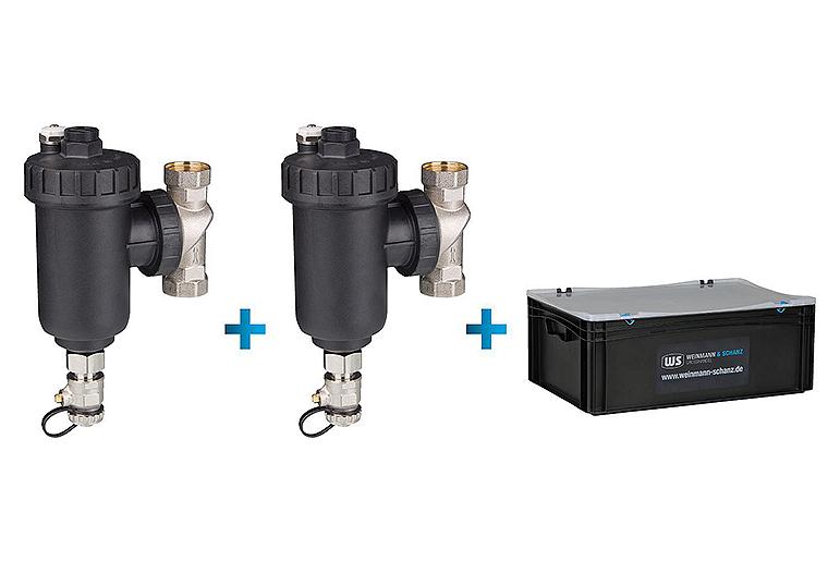 Aktionspaket bestehend aus 2x Magnetit- & Schlammabscheider + 1x Gratis WS-Box Aktionspaket bestehend aus 2x Magnetit- & Schlammabscheider + 1x Gratis WS-Box