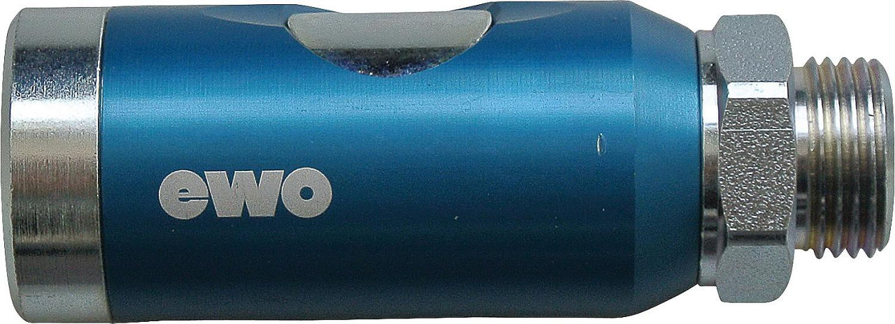 Sicherheitsdruckluftkupplung NW 7,2/7,4 ISO 4414 DIN/EN 983 mit AG DN8 (1/4") Sicherheitsdruckluftkupplung NW 7,2/7,4 ISO 4414 DIN/EN 983 mit AG DN8 (1/4")