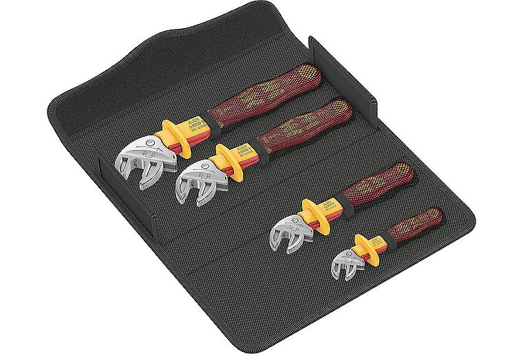 Maulschlüssel-Satz WERA Joker VDE 4-teilig, selbstjustierend SW 7-19