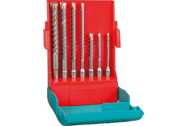 Hammerbohrerset HELLER® 7-tlg. 4Power mit SDS-Plus Aufnahme Ø 5/6/6/8/8/10/12 mm