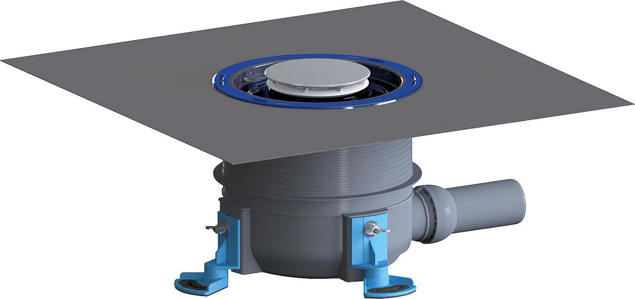 Duschwannenablauf ORIO DallBox, Haube verchromt, DN50 (2") Duschwannenablauf ORIO DallBox, Haube verchromt, DN50 (2")