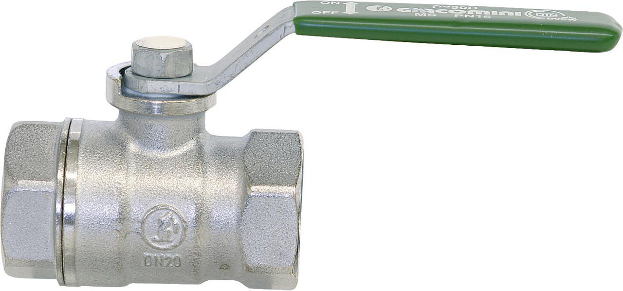 Trinkwasser-Kugelhahn R250W IG/IG 1 1/2" Messing verchromt / Hebelgriff Trinkwasser-Kugelhahn R250W IG/IG 1 1/2" Messing verchromt / Hebelgriff