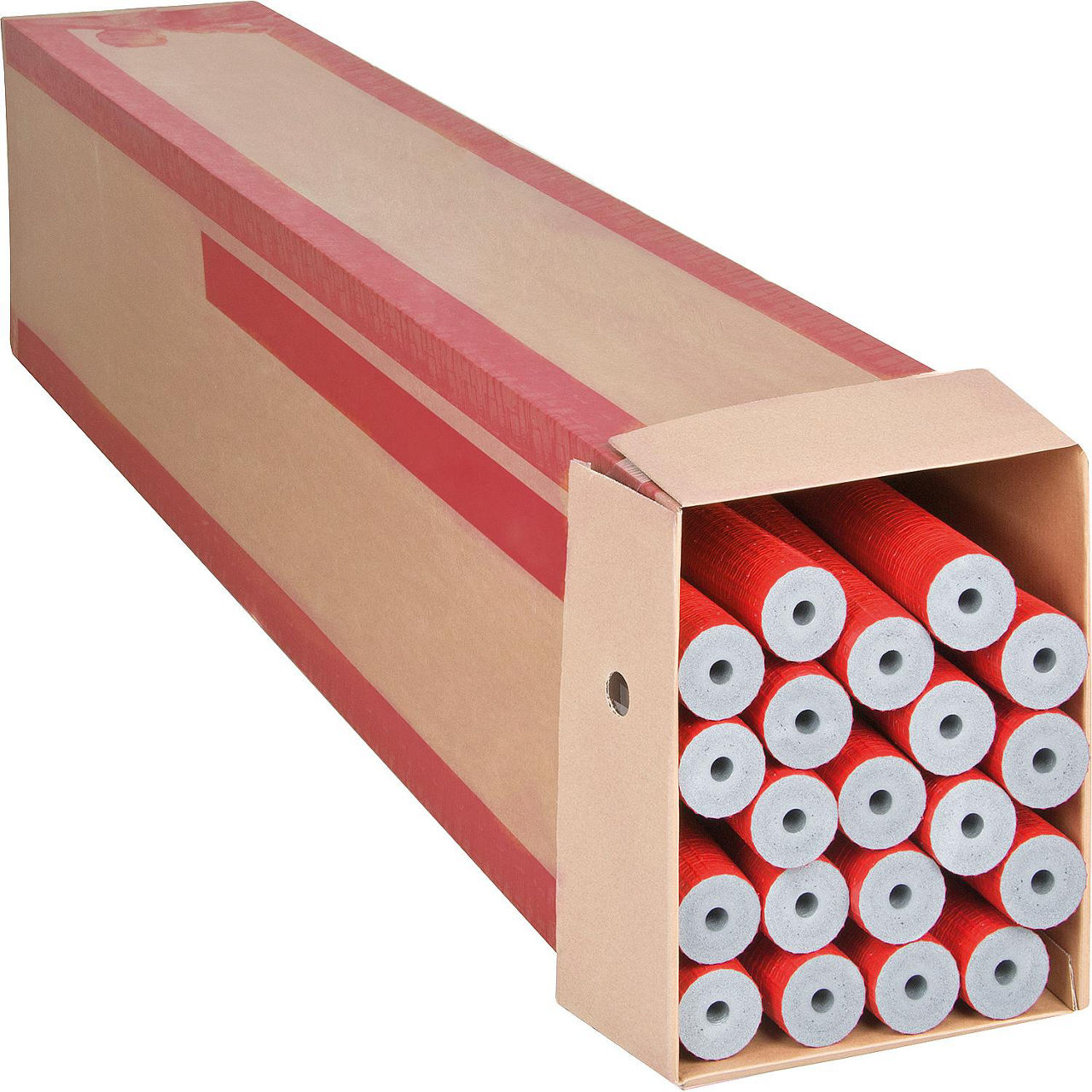 Isolierschlauch robust 35 x 25mm, Länge: 2m, 26 Meter PE-XT mit Schutzhaut rot Isolierschlauch robust 35 x 25mm, Länge: 2m, 26 Meter PE-XT mit Schutzhaut rot