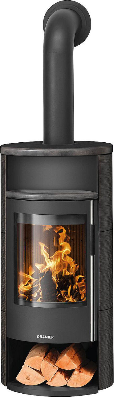 Kaminofen Oranier Polar Neo 6, Keramik Namib, Korpus Stahl Schwarz Kaminofen Oranier Polar Neo 6, Keramik Namib, Korpus Stahl Schwarz