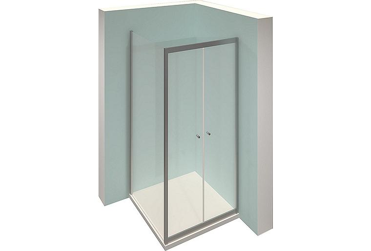 Eckduschkabine Hüppe Alpha 2 2x Pendeltür + 1x Seitenwand 875-920mm/975-1000mm