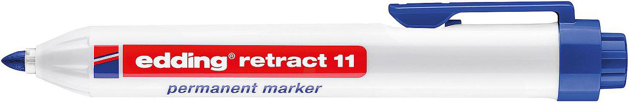 Permanentmarker edding retract11 Rundspitze Ø1,5-3,0mm Farbe blau