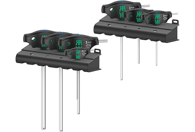 Innensechskant-Schraubendreher-Satz WERA 454/7 HF Set 1 Serie 400 Quergriff, Hex-Plus, Haltefunktion, 7-teilig ~n~