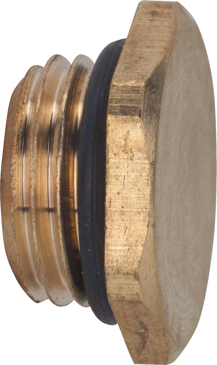Entleerungsstopfen mit O-Ring Oberfläche: Messing 1836 3/8"