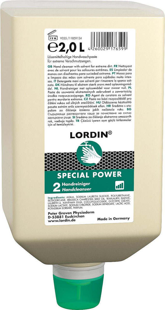 Handwaschpaste LORDIN Special Power 2l Varioflasche