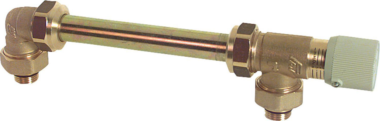 PAW-Überströmset ÜS DN 3/4" mit Anschlussverschrau- bung 2x 1/2", A=125 für HKS-Set PAW-Überströmset ÜS DN 3/4" mit Anschlussverschrau- bung 2x 1/2", A=125 für HKS-Set