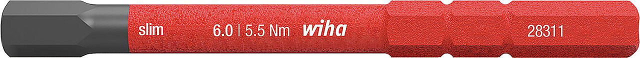 VDE-Innensechskant slimBit wiha 283118 electric Vario, SW 5,0 x 75 mm