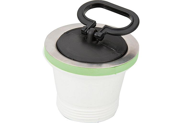 Spülenventil 11/2" mit Stopfen und Kunstoffsieb Spülenventil 11/2" mit Stopfen und Kunstoffsieb