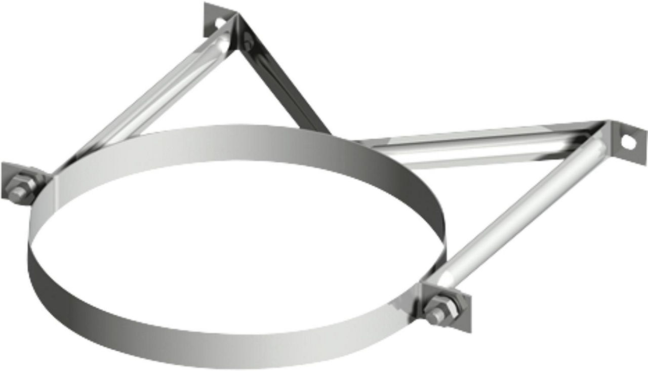 Doppelwandiges Abgassystem Wandhalterung DN150 Wandabstand 265-340mm Doppelwandiges Abgassystem Wandhalterung DN150 Wandabstand 265-340mm