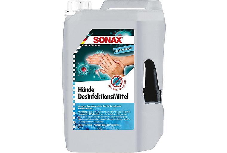 Händedesinfektionsmittel SONAX 5l Kanister mit Ausgießer