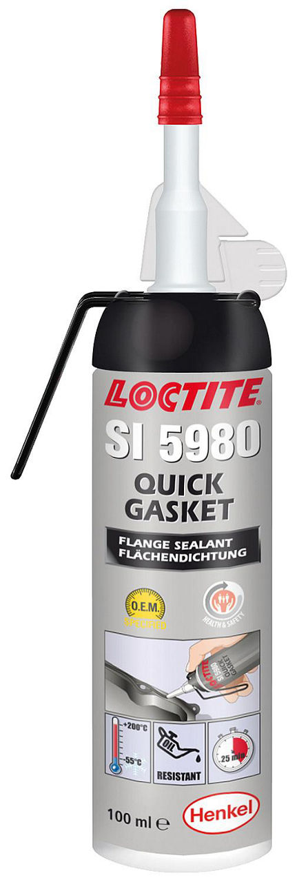 Universal-Flächendichtung flexibel (Silikon) LOCTITE SI 5980 [schwarz] 100ml Druckgasdose