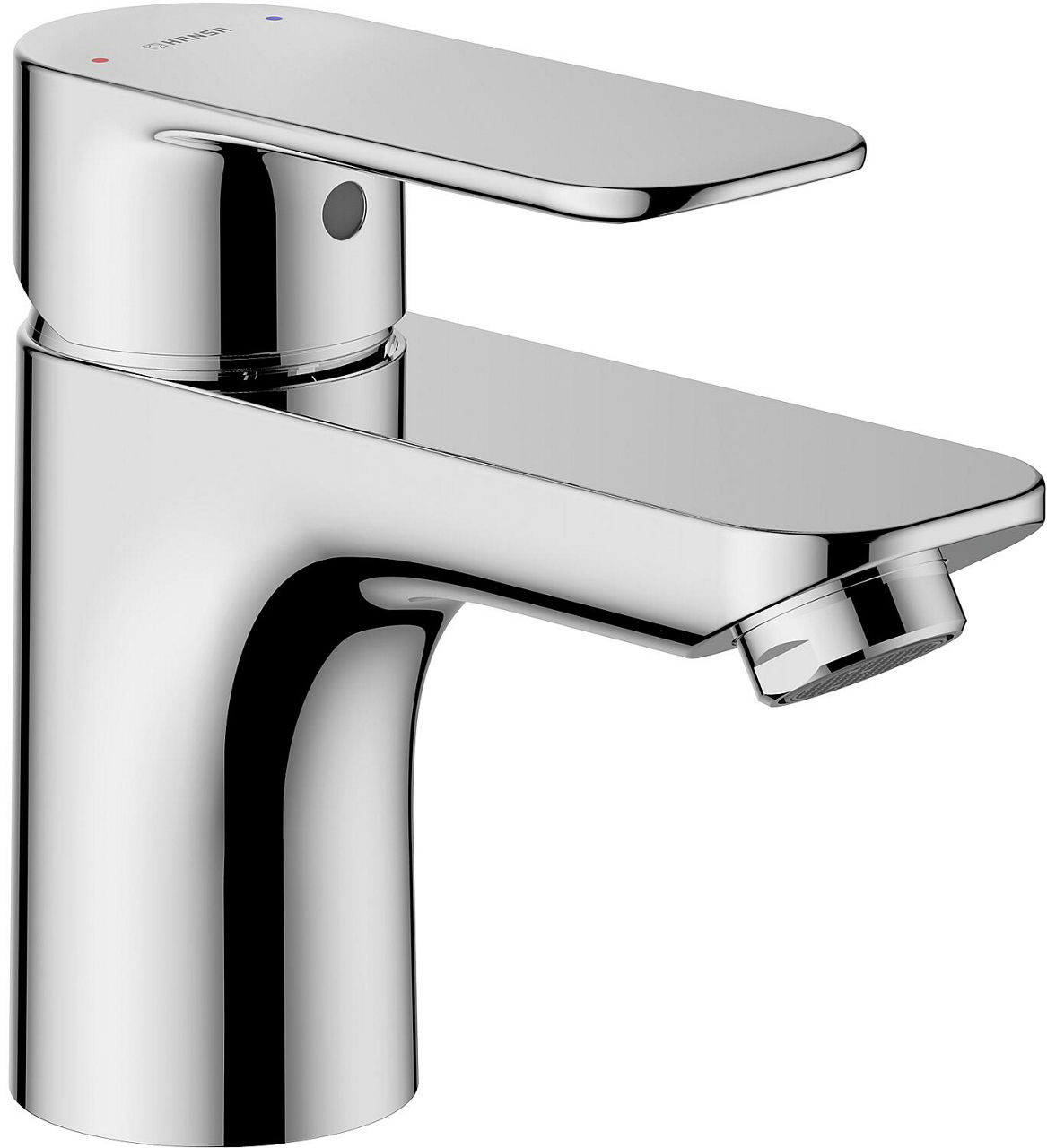 Waschtischmischer Hansabasic Ausladung 101 mm, chrom, ohne Ablaufgarntur Waschtischmischer Hansabasic Ausladung 101 mm, chrom, ohne Ablaufgarntur
