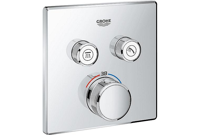 UP-Thermostat Grohe Grohtherm SmartControl chrom mit 2 Absperrventilen