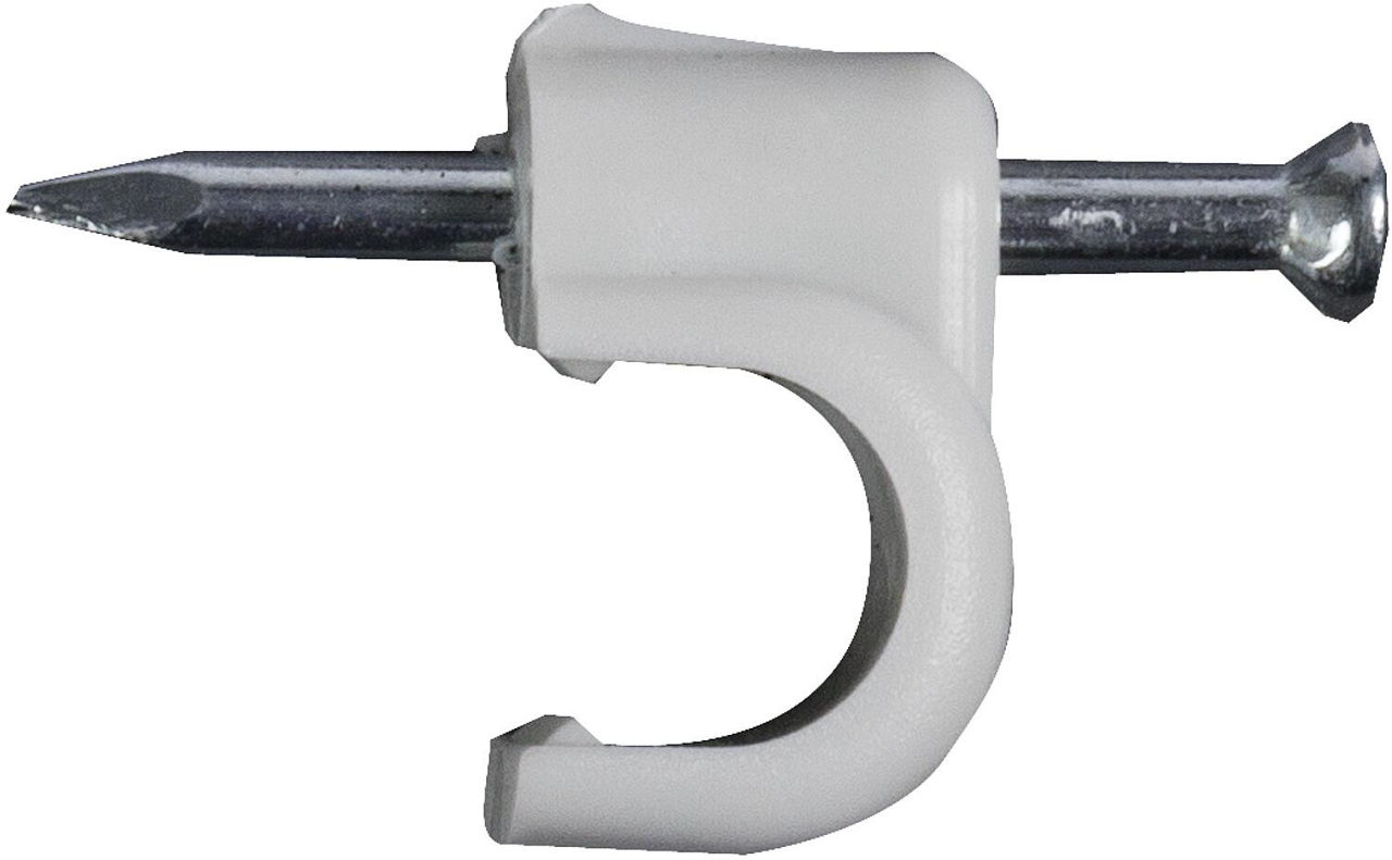 Nagelschelle NS für Kabel 7mm, Nagel 25mm VPE:100 Stück Nagelschelle NS für Kabel 7mm, Nagel 25mm VPE:100 Stück