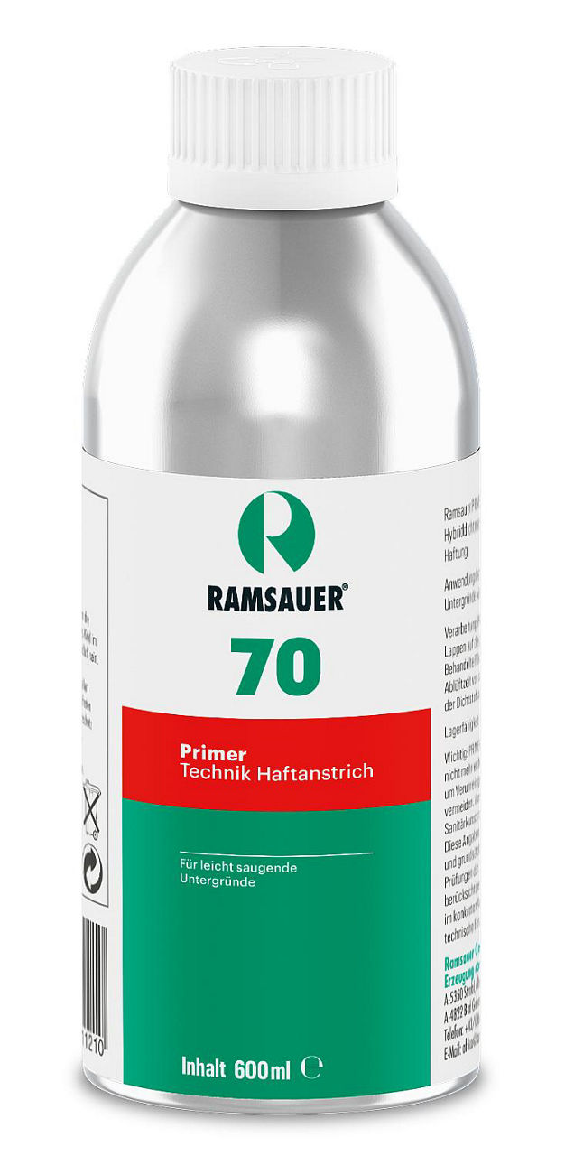 Primer 70 RAMSAUER zur Verbesserung der Haftung von Silicon und Hybriddichtmassen 250ml Dose Primer 70 RAMSAUER zur Verbesserung der Haftung von Silicon und Hybriddichtmassen 250ml Dose