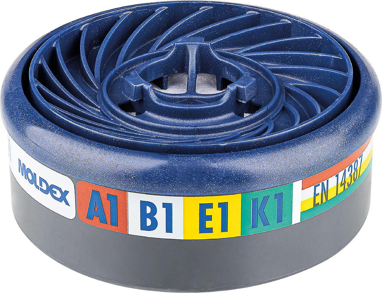 Gasfilter Moldex A1B1E1K1 EasyLock, VPE = 10 Stück Gasfilter Moldex A1B1E1K1 EasyLock, VPE = 10 Stück