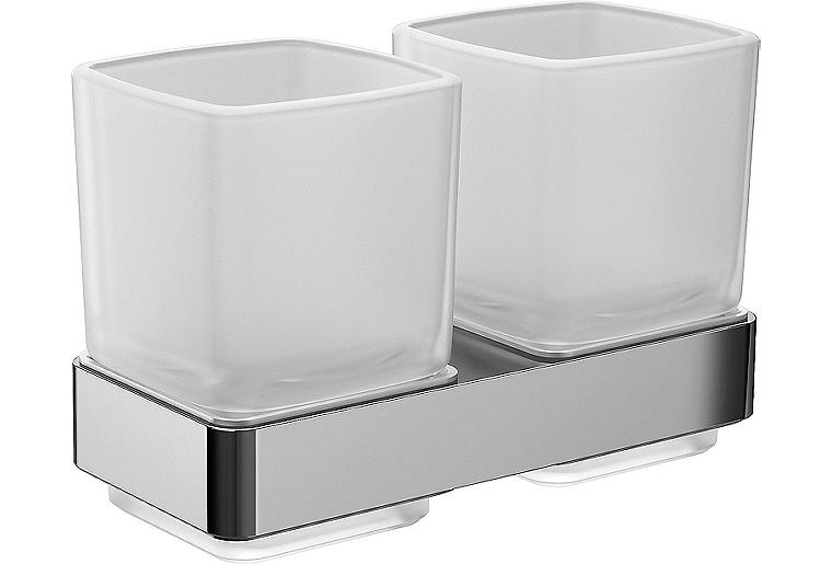 Doppelglashalter mit Gläser emco loft, chrom