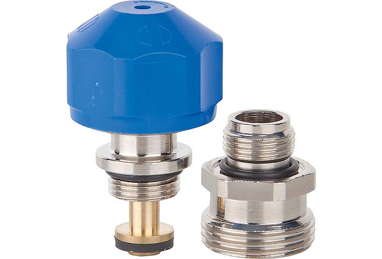 Ventileinsatz DN10 (3/8") für Edelstahlverteiler FBF, vernickelt, mit Anschlussnippel 3/8" Ventileinsatz DN10 (3/8") für Edelstahlverteiler FBF, vernickelt, mit Anschlussnippel 3/8"