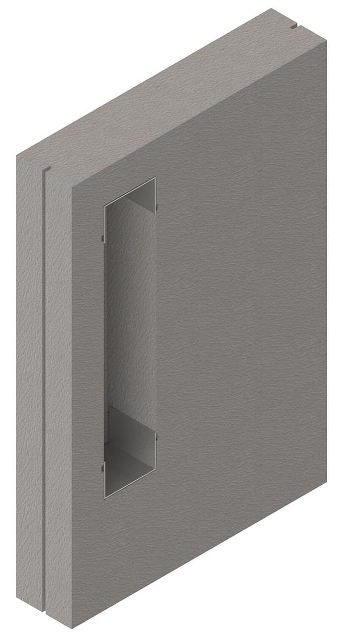Schedel Schamwand für emco asis WC Modul, 800x1200x175mm, passend für 93 137 87 + 89
