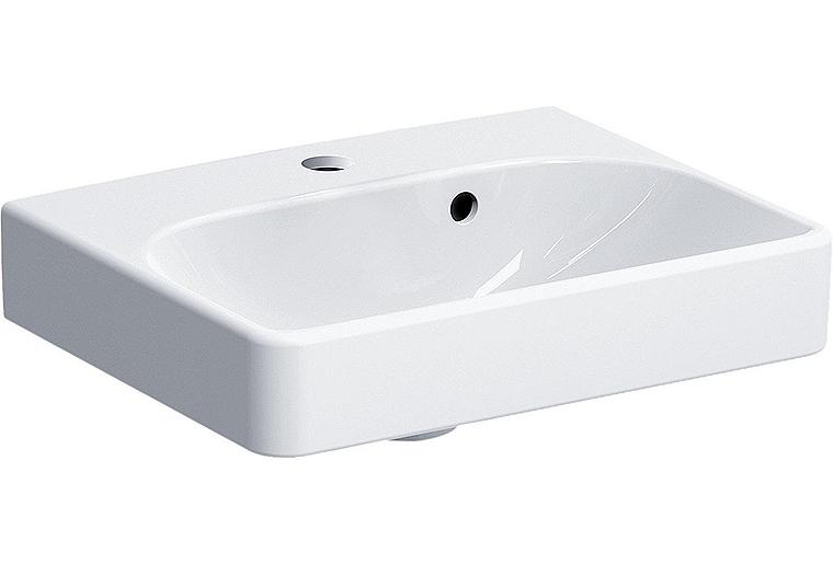 Handwaschbecken Geberit Smyle Square weiß BxHxT: 450x160x360mm Handwaschbecken Geberit Smyle Square weiß BxHxT: 450x160x360mm
