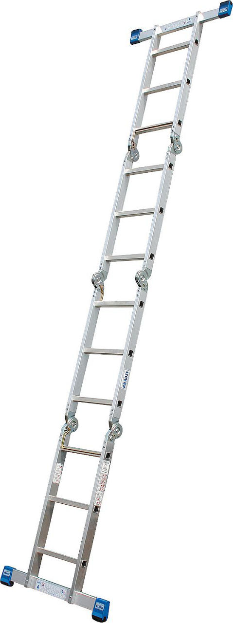 Sprossen-Gelenk-Universalleiter Arb.-Höhe 3,00 - 4,70m 4x3 Sprossen, mit Arbeitsplattform Sprossen-Gelenk-Universalleiter Arb.-Höhe 3,00 - 4,70m 4x3 Sprossen, mit Arbeitsplattform