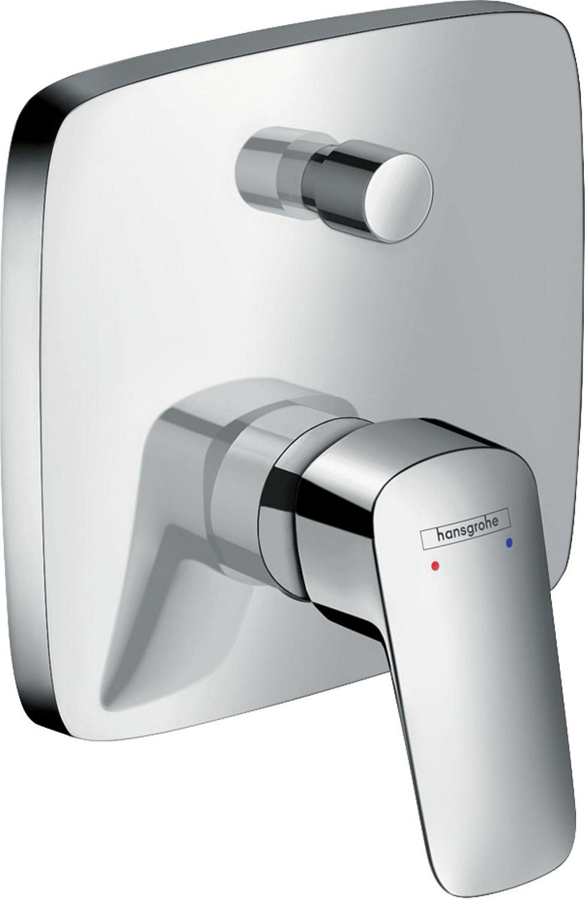UP-Wannenmischer Hansgrohe Logis Rosette 155 x 155 mm chrom mit Sicherheitskombination UP-Wannenmischer Hansgrohe Logis Rosette 155 x 155 mm chrom mit Sicherheitskombination
